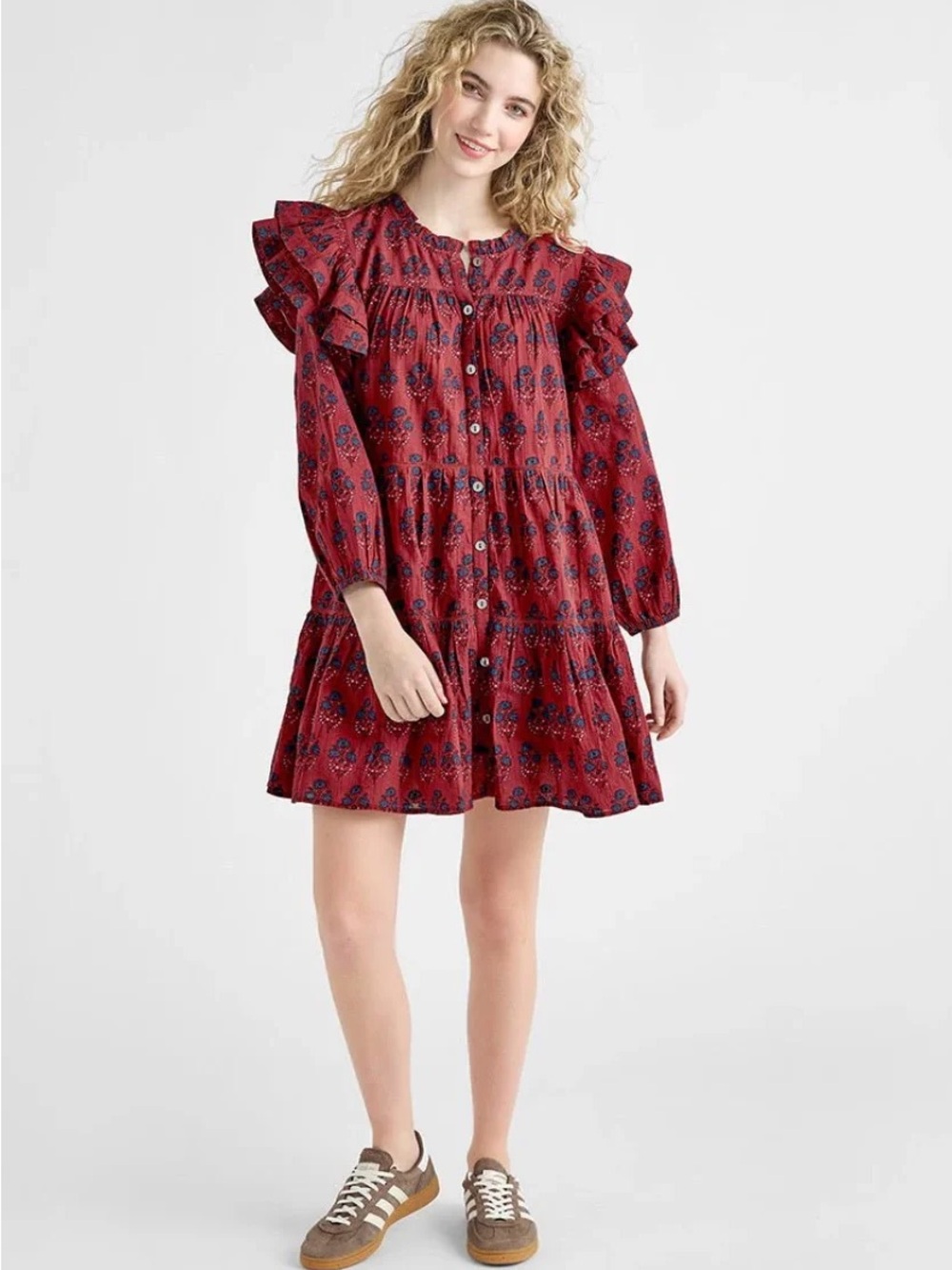 Pink Chicken Kalani Double Ruffle Dress NWOT